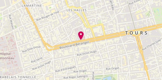 Plan de FOUJANET-BRASSART Maxime, 49 Boulevard Beranger, 37044 Tours