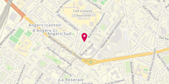 Plan de GAY Muriel, 78 Rue Adrien Recouvreur, 49000 Angers