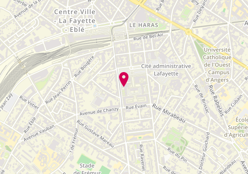 Plan de LECOINDRE Bernard, 15 Bis Rue Létanduère, 49000 Angers