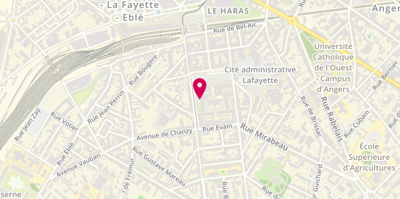 Plan de LECOINDRE Bernard, 15 Bis Rue Létanduère, 49000 Angers