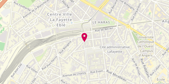 Plan de BADIN Aurélien, 5 Rue Létanduère, 49000 Angers