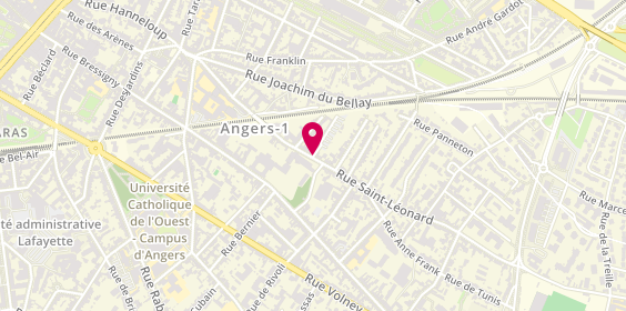 Plan de DEPAMBOUR Jean François, 35 Rue Saint Léonard, 49000 Angers