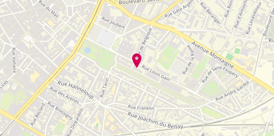 Plan de FAZILLEAUD-VITET Célia, 18 Rue Louis Gain, 49100 Angers