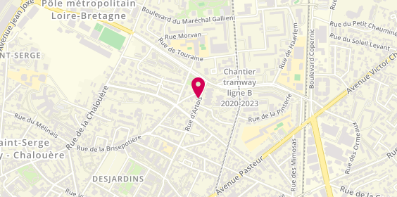 Plan de HAY Amélie, 4 Bis Rue d'Artois, 49100 Angers