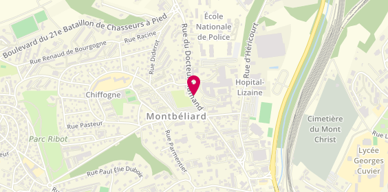 Plan de ANDREINI Mélanie, 2 Rue Dr Flamand, 25209 Montbéliard