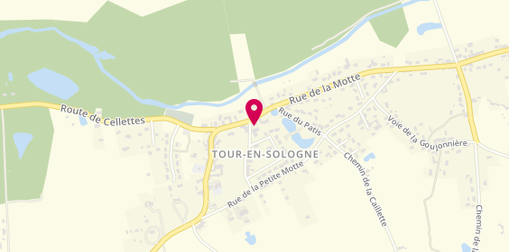 Plan de MANTEAU Matthieu, 4 Place des Commerces, 41250 Tour-en-Sologne