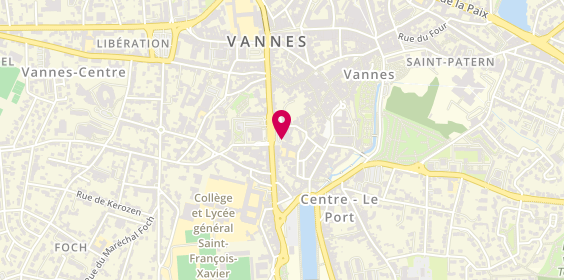 Plan de LARCHER-ROULAND Céline, 3 Place de la Republique, 56000 Vannes