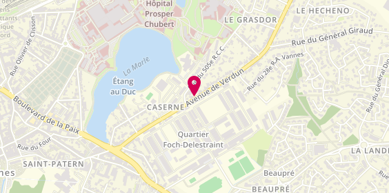 Plan de HUE Florent, 85 Avenue de Verdun, 56000 Vannes