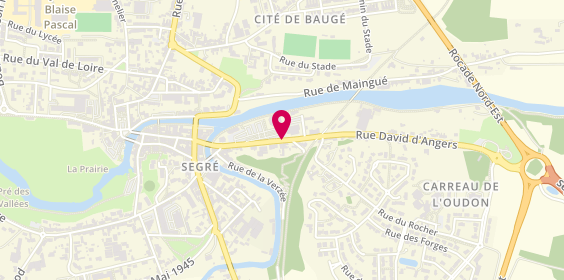 Plan de JUGLET Margaux, 28 Rue David D 'Angers, 49500 Segré-en-Anjou Bleu