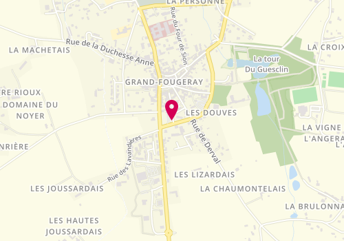 Plan de HOUDUSSE GALLAIS Laure, 4 Place de l'Europe, 35390 Grand-Fougeray