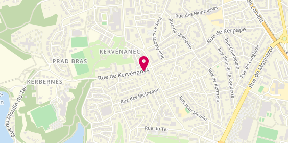 Plan de JANSSENS Thibaud, 40 Rue de Kervenanec, 56100 Lorient