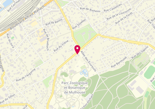 Plan de OSTERTAG Germain, 33 Rue du Jardin Zoologique, 68100 Mulhouse