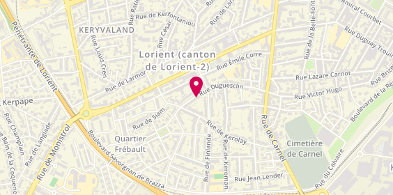 Plan de SEVRIT Salomé, 60 Rue Dugesclin, 56100 Lorient