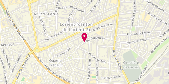 Plan de STÉPHAN Mathieu, 60 Rue du Guesclin, 56100 Lorient