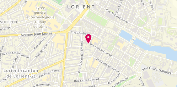 Plan de GENISSEL Adrien, 13 Rue Amiral Courbet, 56100 Lorient