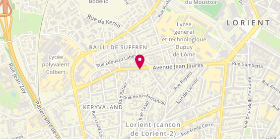 Plan de CHEQUER Gwenaëlle, 10 Rue de Merville, 56100 Lorient