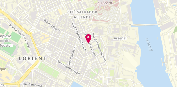 Plan de DAVERDIN Cyrille, 33 Rue Jules Legrand, 56100 Lorient