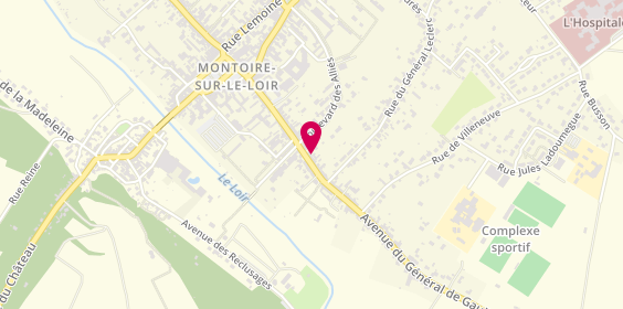 Plan de AUBERT LOYAU Delphine, 5 Avenue du Général de Gaule, 41800 Montoire-sur-le-Loir