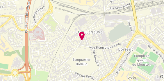 Plan de LE JOLY Véronique, 68 Rue de la Villeneuve, 56100 Lorient