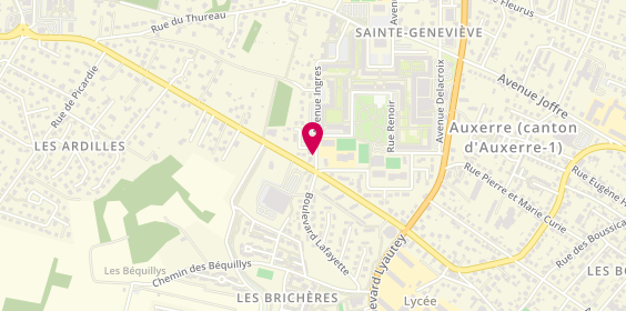 Plan de SABIN Justine, 1 Avenue Ingres, 89000 Auxerre