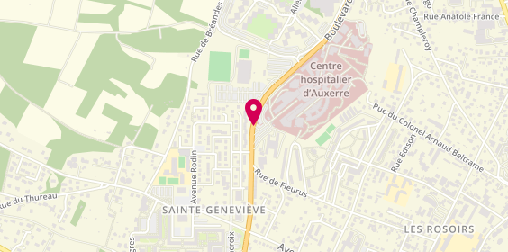 Plan de DUMEA Andreea-elena, 2 Boulevard de Verdun, 89011 Auxerre