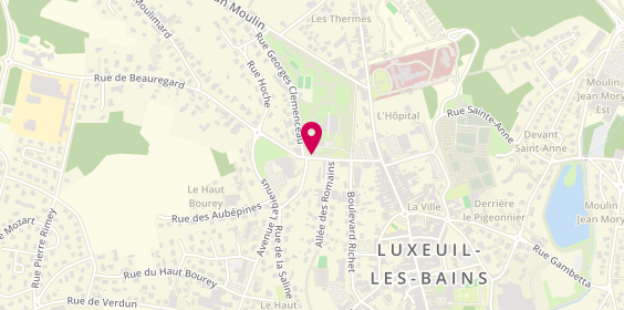 Plan de POLAK Aleksandra, 3 Rue des Thermes, 70300 Luxeuil-les-Bains
