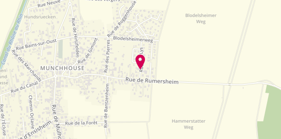 Plan de VERKAMER Rudi, 1 Rue des Lys, 68740 Munchhouse