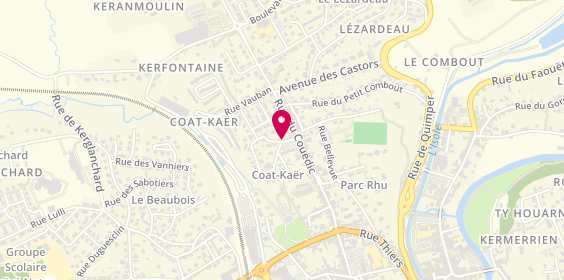 Plan de OULHEN Jean-Marie, 6 Bis Rue du Pouligoudu, 29300 Quimperlé