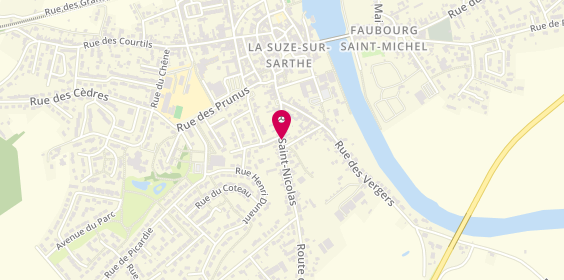 Plan de MARIE Nathalie, 30 Rue du Faubourg Saint Nicolas, 72210 La Suze-sur-Sarthe