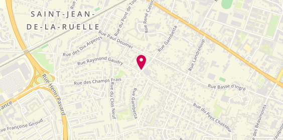Plan de JACQ Nathalie, 119 Rue Gambetta, 45140 Saint-Jean-de-la-Ruelle