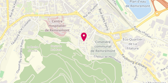 Plan de LUTENBACHER Emilien, 6 Bis Rue Doyette, 88200 Remiremont