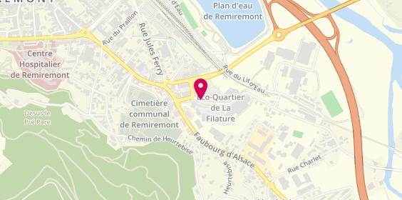 Plan de DE OLIVEIRA Rodrigue, 165 Rue de la Filature, 88200 Remiremont