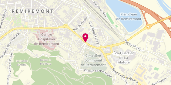 Plan de CHEVRIER Benoît, 7 Rue Lagrésille, 88200 Remiremont