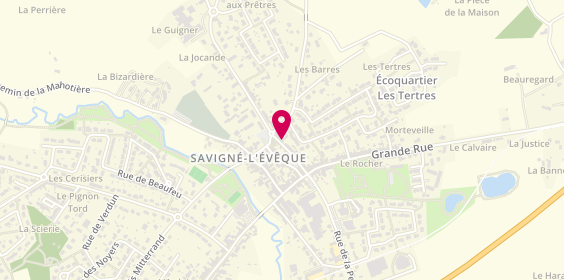 Plan de CARRE Justine, 60 Bis Rue de la Division Leclerc, 72460 Savigné-l'Évêque