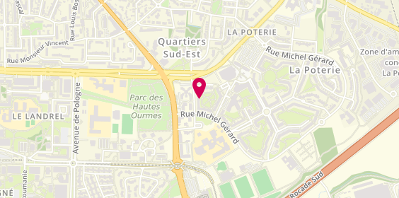 Plan de DELAFOSSE Audrey, 170 Rue de Fougeres, 35000 Rennes