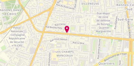 Plan de COUPEL Estelle, 33 Ter Boulevard Clemenceau, 35200 Rennes