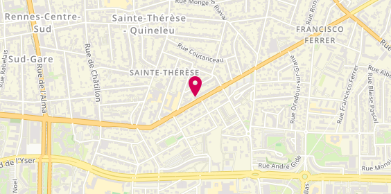 Plan de TODARO Claudine, 57 Boulevard Emile Combes, 35200 Rennes