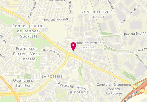 Plan de TREGLOS Nicolas Alexandre, 2 Rue du Bignon, 35000 Rennes
