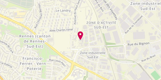 Plan de NATARIO Manon, 55 Avenue du Haut Sance, 35200 Rennes