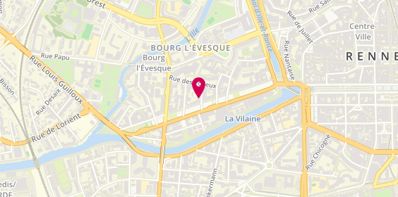 Plan de THEBAULT Frédéric, 3 Rue Lenee, 35000 Rennes