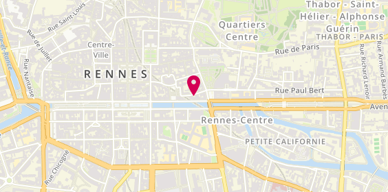Plan de GRANDIN Faustine, 10 Rue des Francs Bourgeois, 35000 Rennes