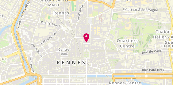 Plan de MOINARD Sylvie, 17 Rue Salomon de Brosse, 35000 Rennes