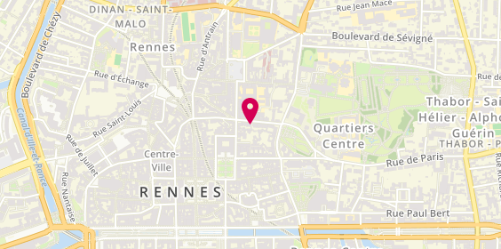 Plan de PLOTEAU Laurence, 14 Rue des Fosses, 35000 Rennes