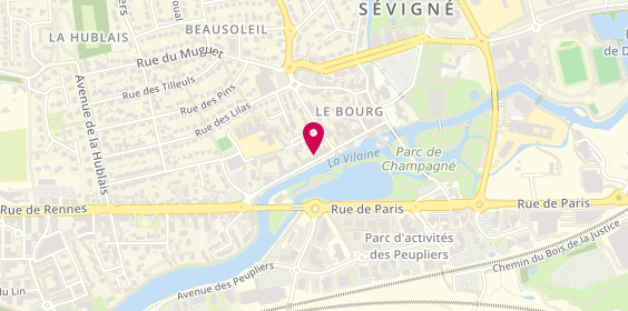 Plan de FILOCHE Corinne, 58 Cours de la Vilaine, 35510 Cesson-Sévigné
