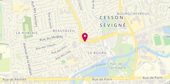 Plan de HERVIEU Maxime, 14 Place des Arcades, 35510 Cesson-Sévigné