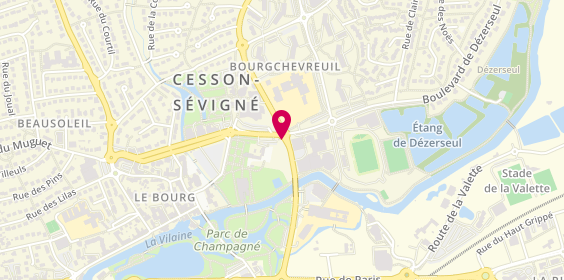 Plan de DEBOISE Hugo, 5 Rue de la Chalotais, 35510 Cesson-Sévigné