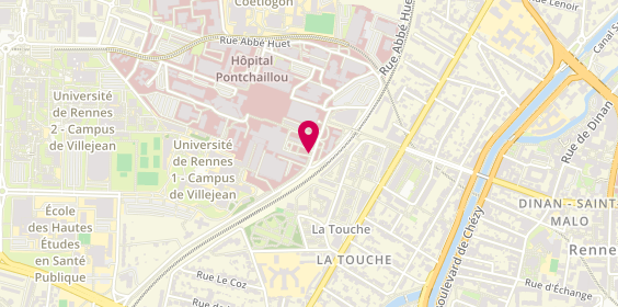 Plan de DENNI Antoine, 2 Rue Henri le Guilloux, 35000 Rennes