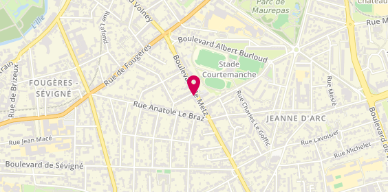 Plan de SCHLINDWEIN Pierre, 73 Boulevard de Metz, 35700 Rennes