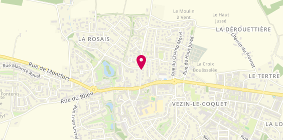 Plan de GENOT Anne-Guylene, 10 Rue de la Belle Épine, 35132 Vezin-le-Coquet