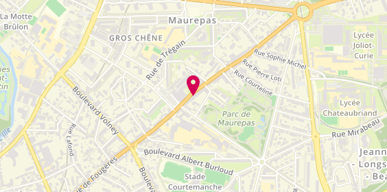 Plan de DELAFOSSE Audrey, 170 Rue de Fougeres, 35700 Rennes